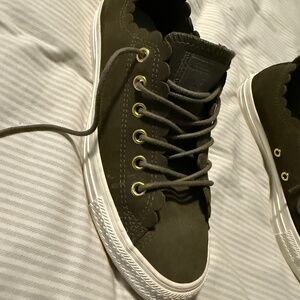 Converse Frilly Thrills Olive Green 7.5